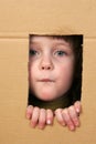 Child in box