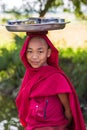 Child boy monk portrait Monywa Myanmar