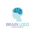 Child brain icon. Brain research concept