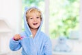 Child brushing teeth. Kids tooth brush Royalty Free Stock Photo