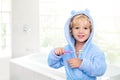 Child brushing teeth. Kids tooth brush Royalty Free Stock Photo
