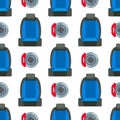 Child car seat seamless pattern background protection security vehicle auto belt transportation vector illustration.