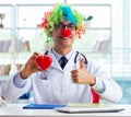 Child cardiologist with stethoscope and red heart Royalty Free Stock Photo