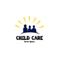 Child Care Logo Vector Art