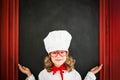 Child chef cook. Restaurant business concept