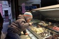 Child choosing ice cream