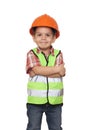 Child construction worker Royalty Free Stock Photo