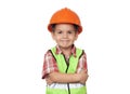 Child construction worker Royalty Free Stock Photo