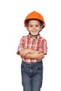 Child construction worker Royalty Free Stock Photo