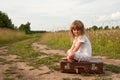 Child in countryside