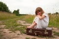 Child in countryside