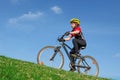 child cycling exercise on bike