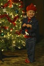 Child Decorating Christmas Tree