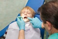 Child in the dental office