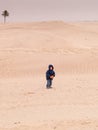 Child at desert