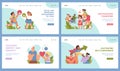 Child development set. Flat vector illustration Royalty Free Stock Photo