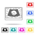 child on the Digital Ultrasonic Diagnostic icon. Elements of medicine and pharmacy multi colored icons. Premium quality graphic de