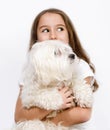 Child and dog Royalty Free Stock Photo