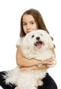 Child and dog Royalty Free Stock Photo