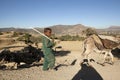 A child with a donkey, Ethiopia