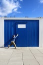 Child and door