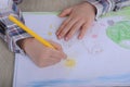 Child drawing a picture