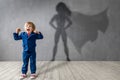 Child dreams of becoming a superhero