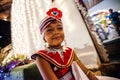 Child dressed up for Kandy Esala Perahera