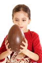 Child with easter egg