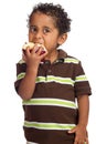 Child Eating Apple Royalty Free Stock Photo