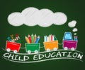 Child Education Shows Kids School 3d Illustration