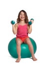 Child exercising Royalty Free Stock Photo