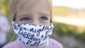 Child with a face mask Royalty Free Stock Photo