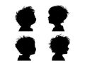 Child face profile Royalty Free Stock Photo