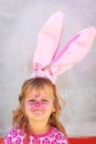 Child facepaint easter bunny Royalty Free Stock Photo
