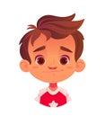 Child facial expression vector concept