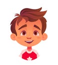 Child facial expression vector concept