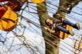 Child on Fairground Ride Royalty Free Stock Photo