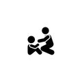 Child, father, crying, care icon. Element of children pictogram. Premium quality graphic design icon. Signs and symbols collection