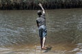 Child is fishing in Bengo - Angola
