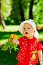 Child with flower Royalty Free Stock Photo