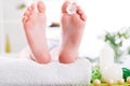 Child foot, spa treatment