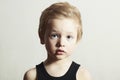 Child. Funny Little Boy. Handsome Boy with Blue Eyes Royalty Free Stock Photo