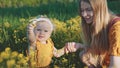 Child girl with mother walking outdoor family vacations Royalty Free Stock Photo