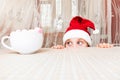 Christmas and Happy New Year Spirit of winter holidays Depth of field Cozy candid moment boke defocused Royalty Free Stock Photo