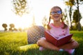 Child girl schoolgirl elementary school student Royalty Free Stock Photo