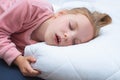 Child girl sleeping sweetly