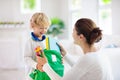 Child going back to school. Mother and kid Royalty Free Stock Photo