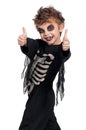 Child in halloween costume