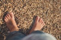 Child hands closeup. from hand pours sand lifestyle contact pedigree ancestry Royalty Free Stock Photo